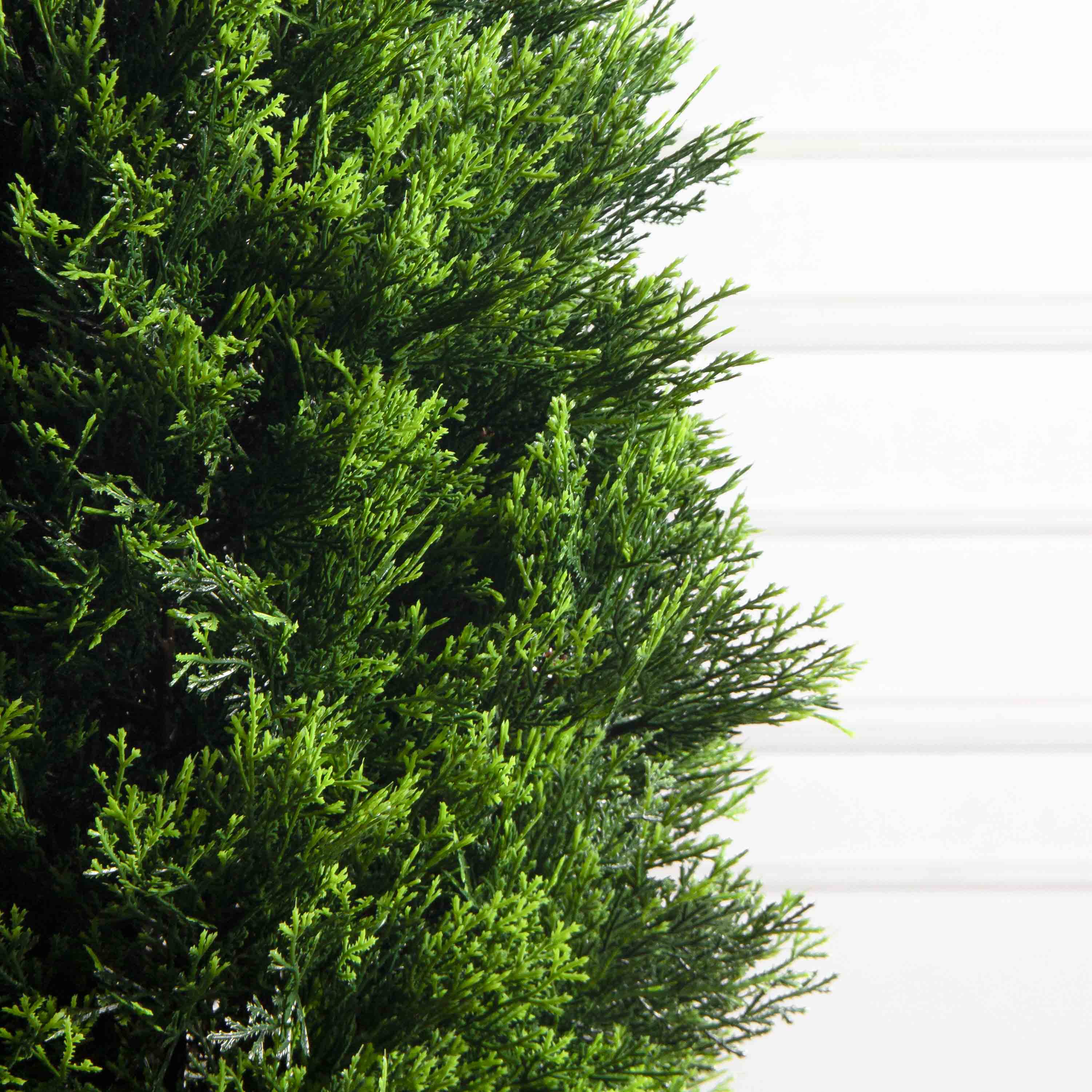 Т180/1466(F) Туя искусственная конус Люкс д/улицы h180см (искусственный ствол)_7