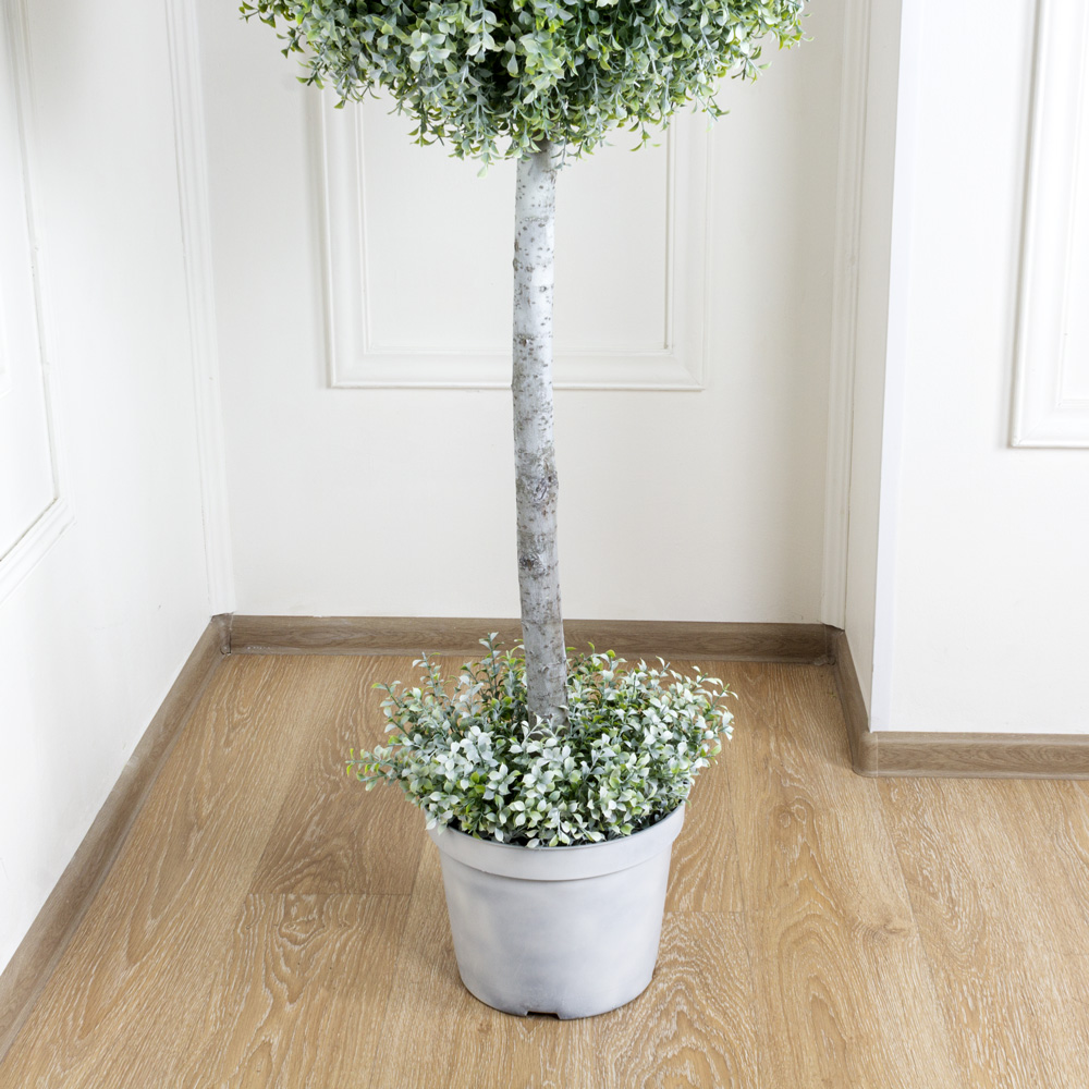 СШ150/229(з) Самшит искусственный шар Премиум на стволе h150см, d60см, патина_6