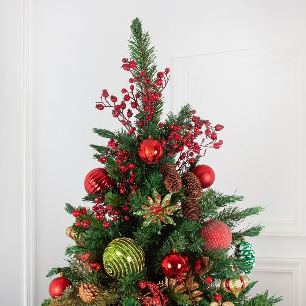 255/476-1(Sale) Ель искусственная с украшениями (разное оформление с двух сторон),  h255_8