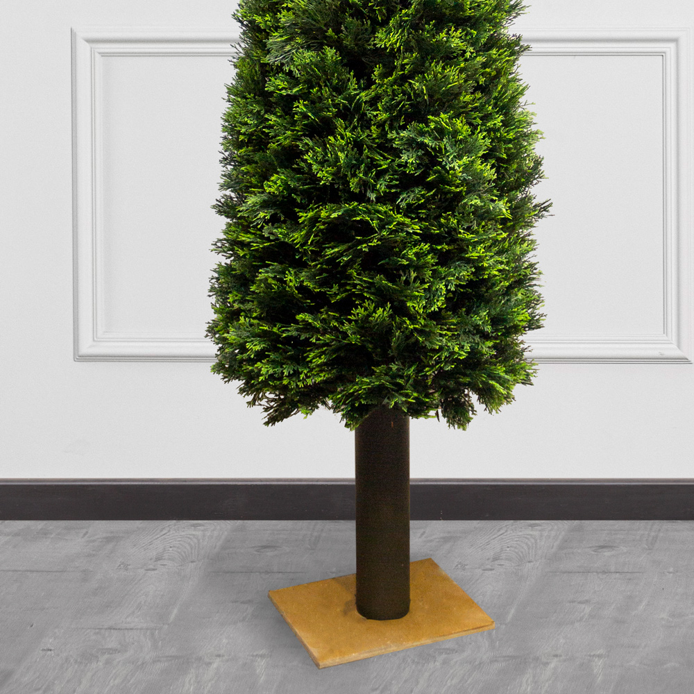 Т300/1466 Туя искусственная конус Люкс д/улицы h300см (искусственный ствол)_1
