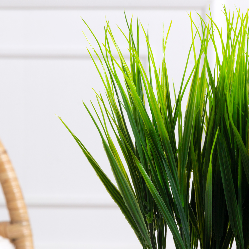 ТД051/1(F) Трава искусственная короткая h20см в кокосовом боксе 25х8х8см_2