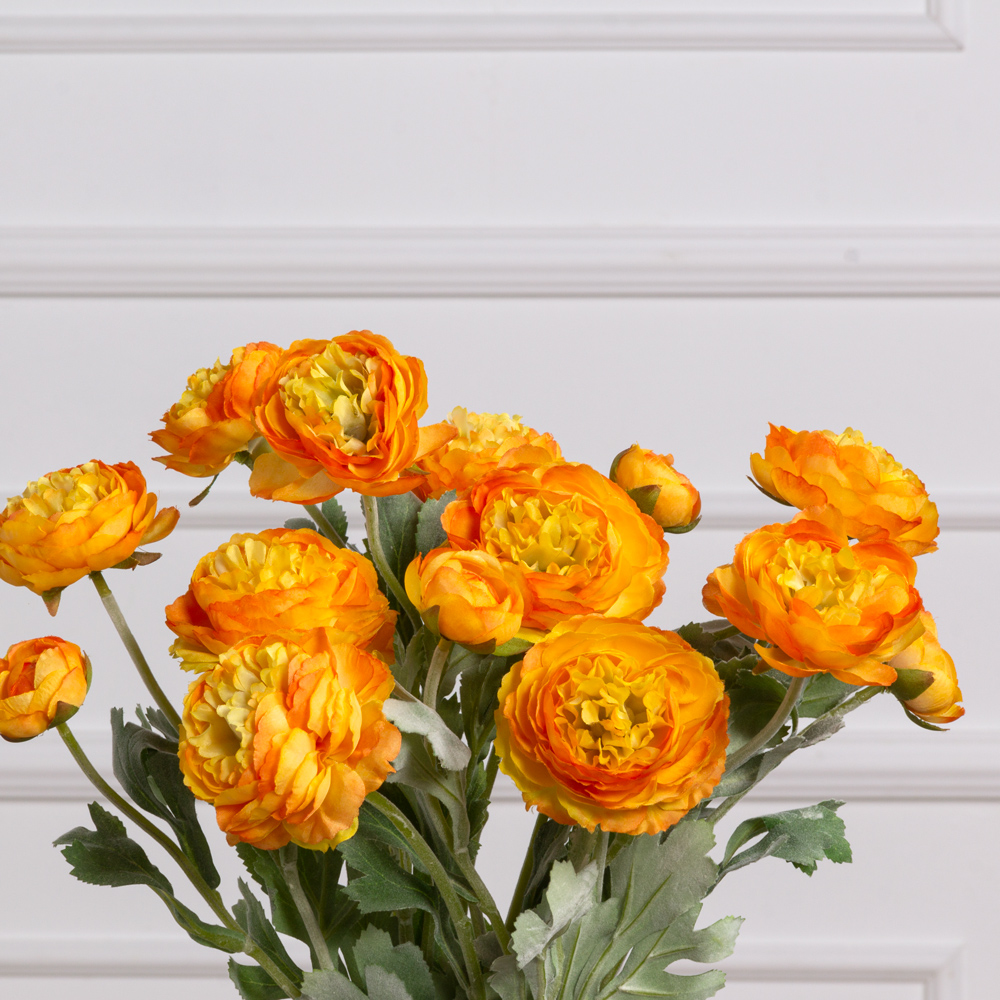 7141А/0443-17/18Р Ранункулюс искусственный 2 головы, 1 бутон h50см, оранж._1