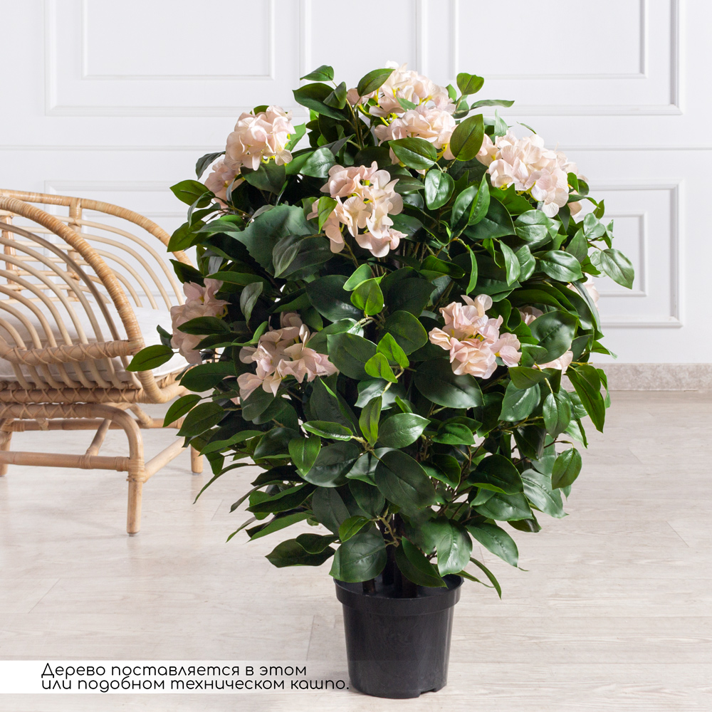 090/К/504-1(з)(F) Гортензия искусственная h90см, светло-розовая_1