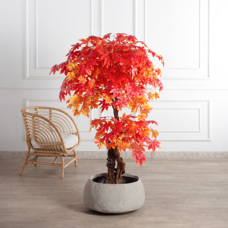 160/2К/ОС/528(з)(F) Клён искусственный осенний h160см_1