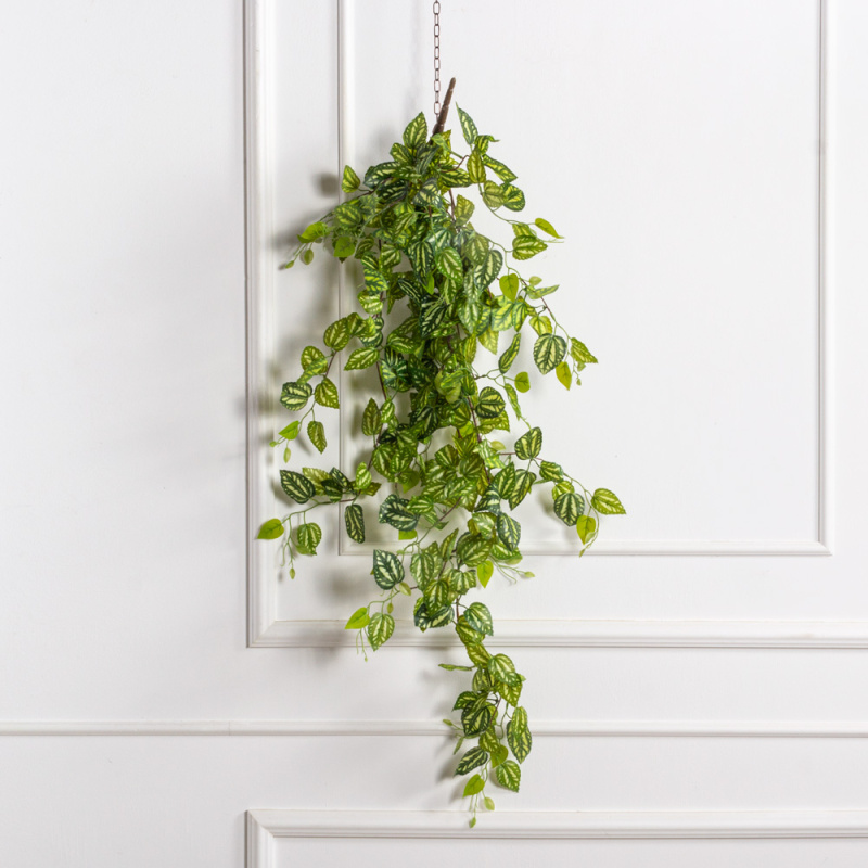 7143А/9116-02(F) Плющ традесканция  искусственный ампельный 12 частей, h120см, пестрый