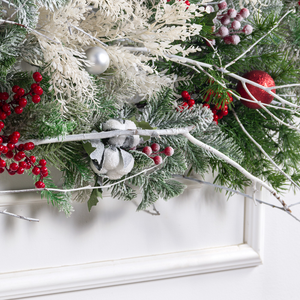 Л153/1(з)(F) Лиана искусственная НГ хвойная с ягодами L160см_3