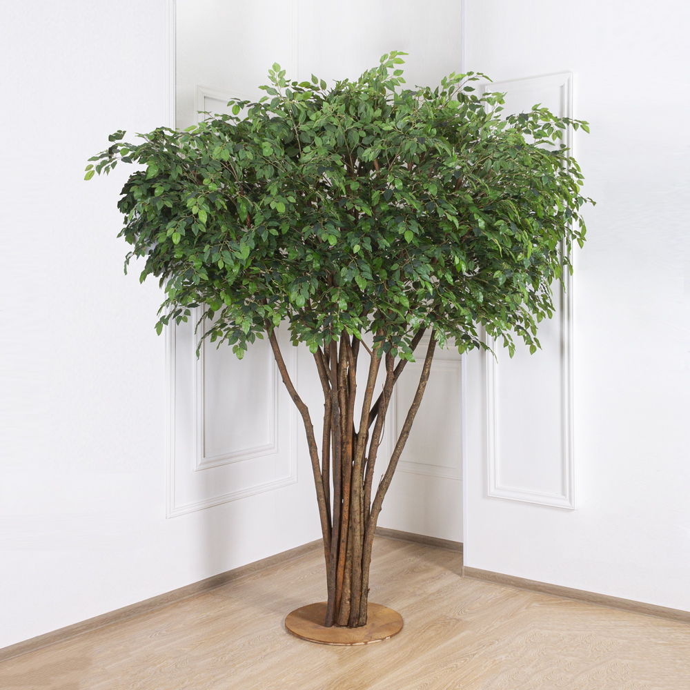 250/РН/34-4(з.) Фикус искусственный h250см(латекс), d240x140см на основании d55см