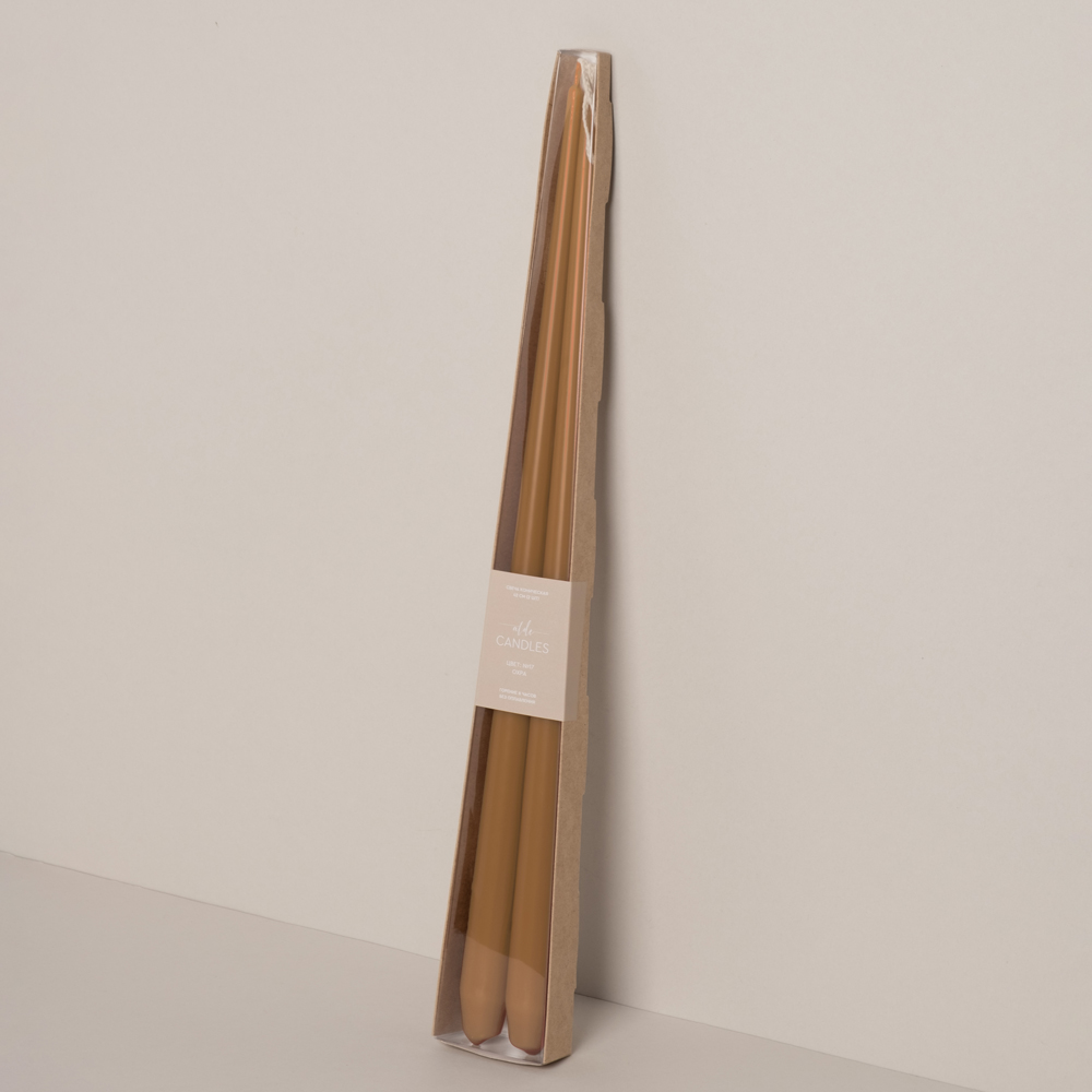 СК42-17(Fix)(F) Свеча коническая 42см Оттенок №17 (охра) 2шт/уп_1