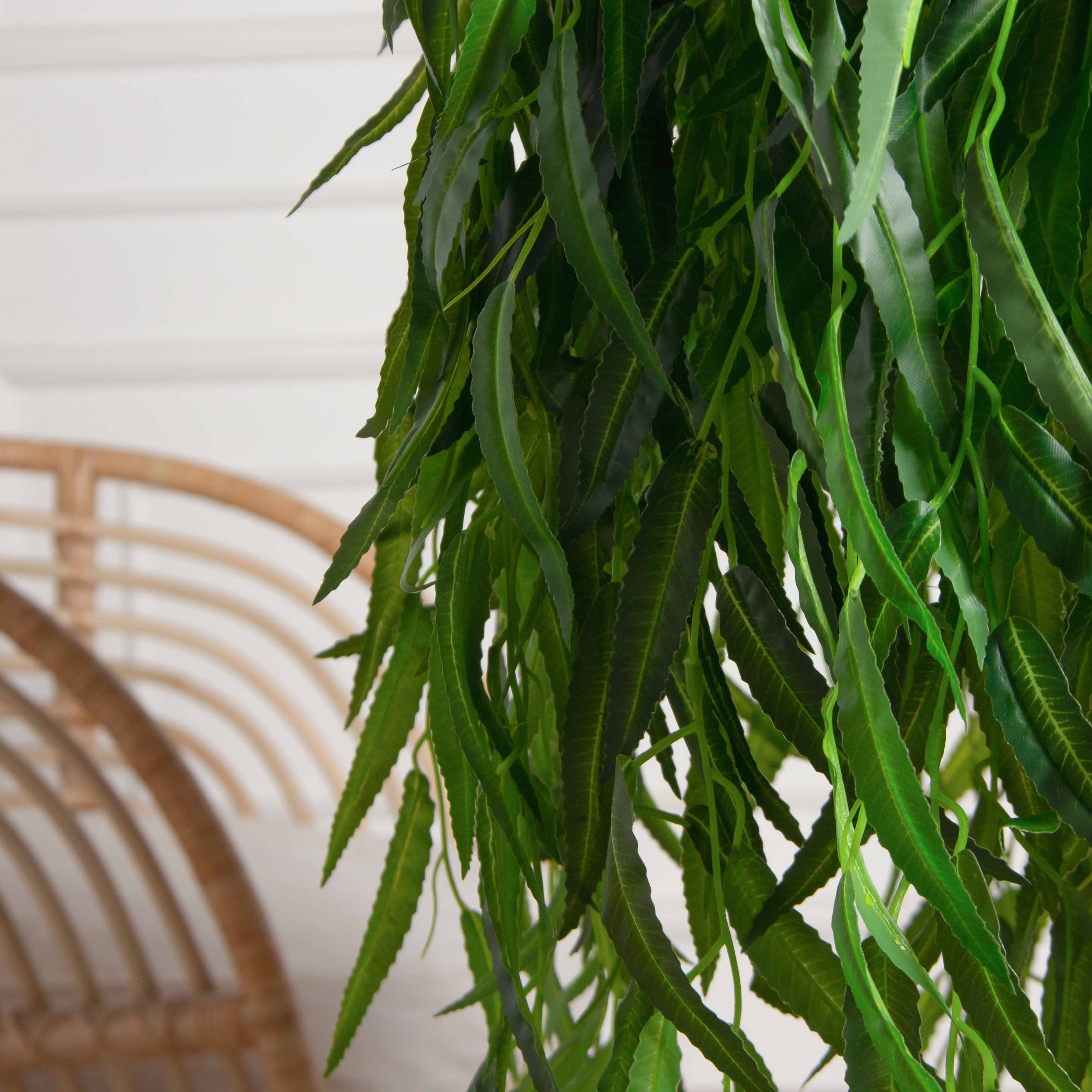 120/РН/510(з) Ива плакучая искусственная h120cм (латекс) на основании_3