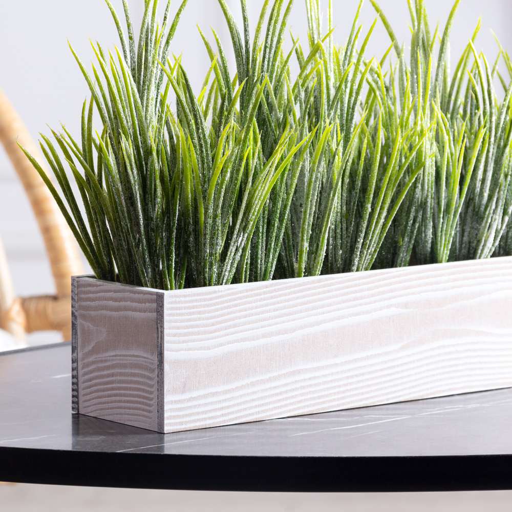 КНг66(F) Трава искусственная с глиттером НГ в ящике 40х9х8см_1