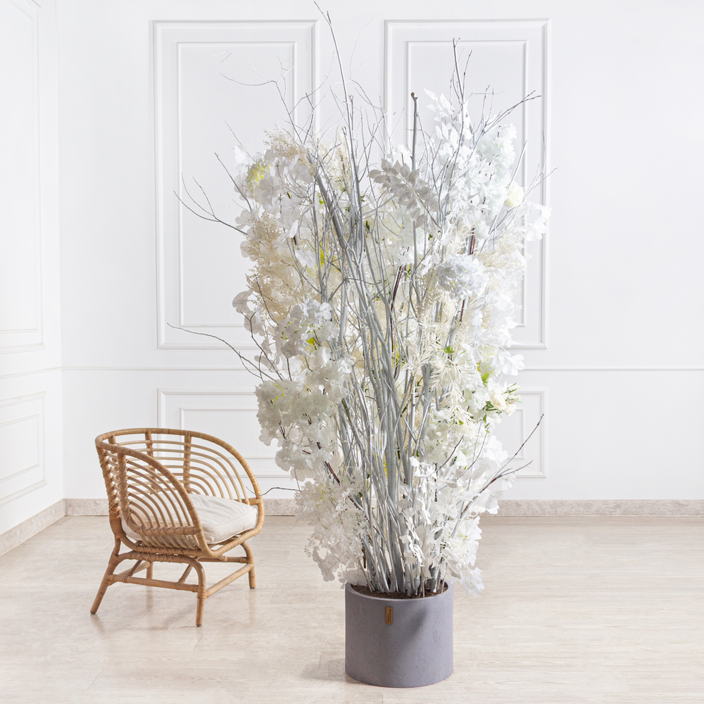 ДЛ92(з)(F) Декор входной группы зимний  h200см в кашпо_5