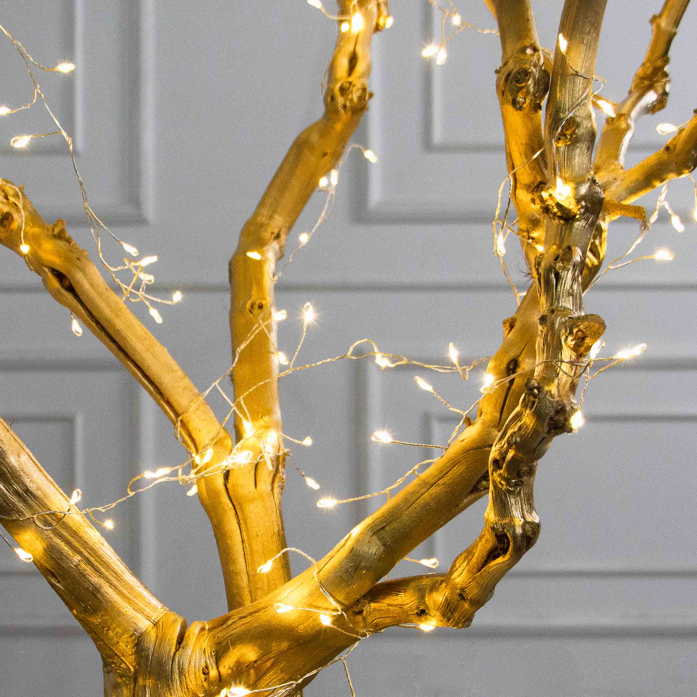 140/ДЗ/СВ03(Пр)(F) Дерево интерьерное с гирляндой Роса h140см, натуральная древесина, золотое_3