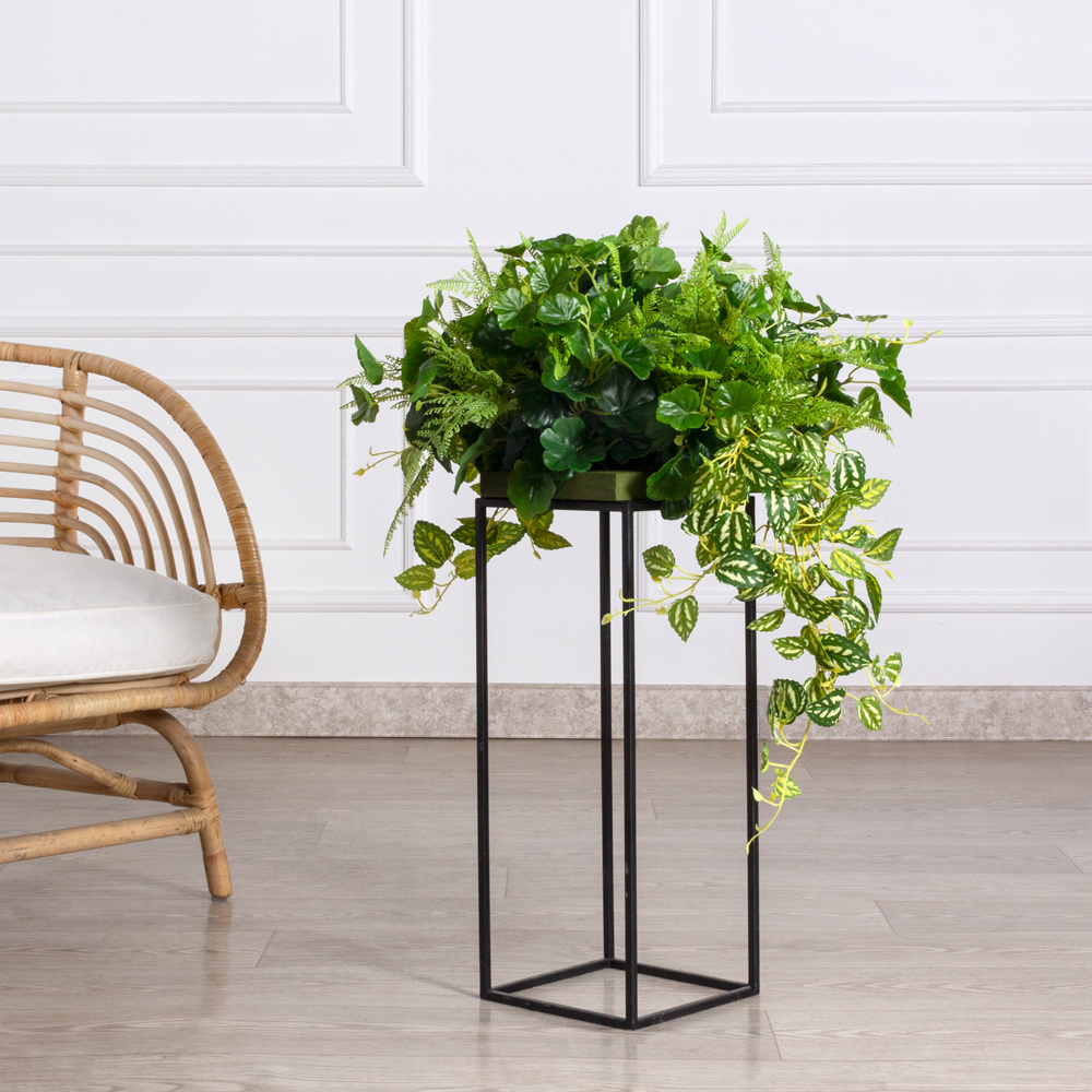 ВМ71(з) Композиция искусственная с Пилеей кадье на основании 30х20х3см_1