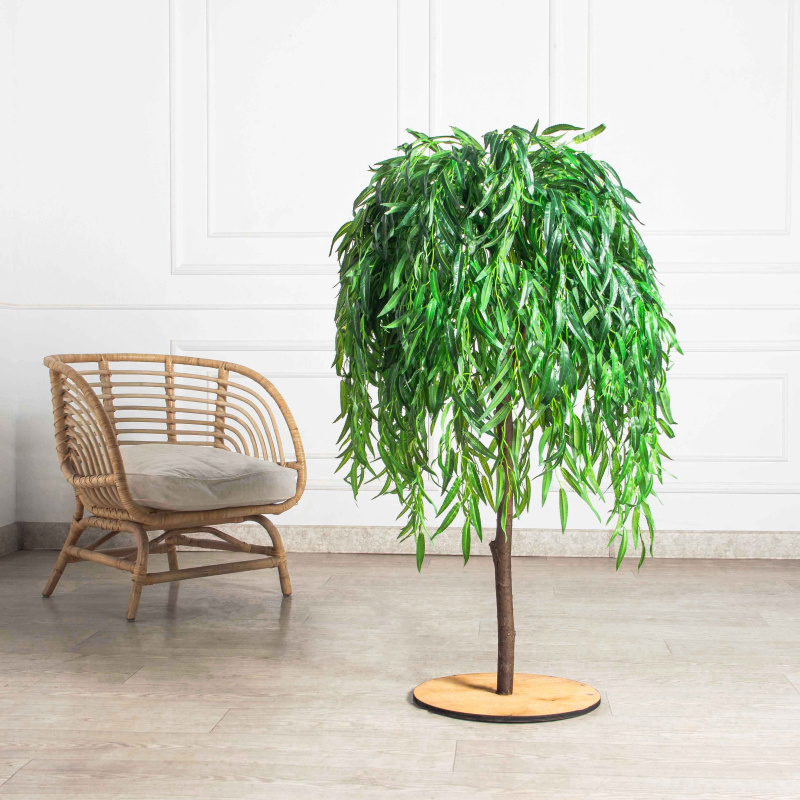 120/РН/510(з) Ива плакучая искусственная h120cм (латекс) на основании