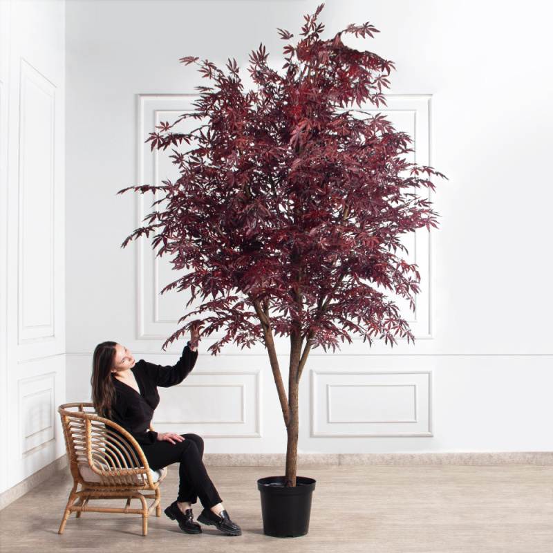280/РН/400(з)(F) Клен искусственный бордовый h280 d190*130см, латекс_1