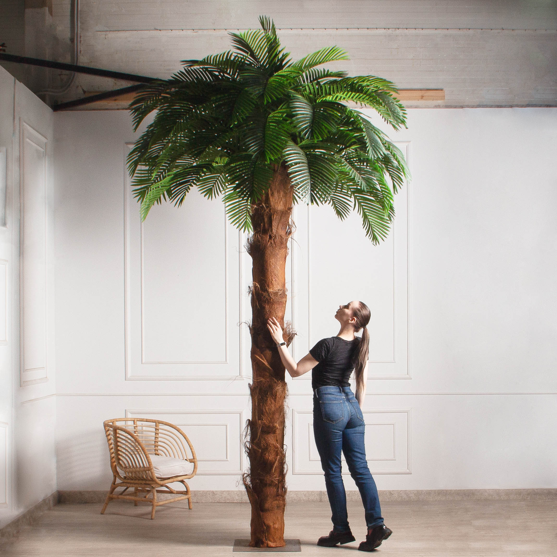 ПС350Разб/ТР/49Люкс(Пр)(F) Пальма Арека искусственная h350см (латекс) на мет.основании_3