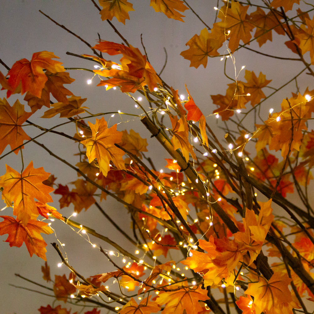 290Гбст/разб/РН/СВ03/468(F) Клён искусственный осенний с гирляндой