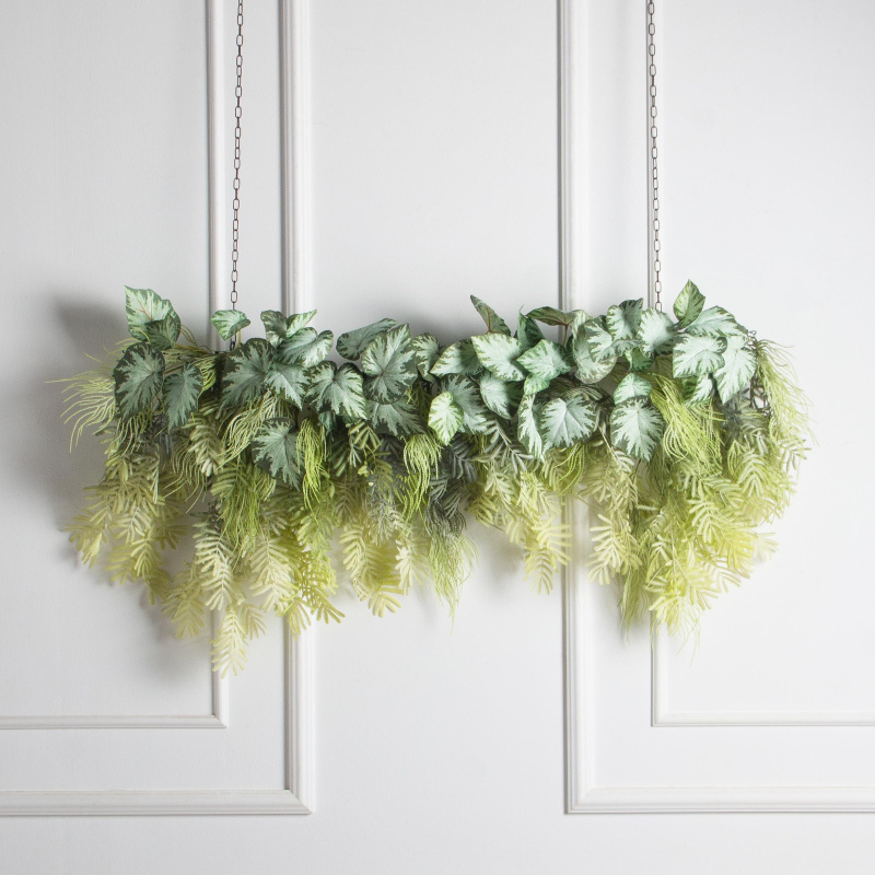 Л12-2(Пр)(F) Лиана искусственная с Бегонией L100см, патина_1