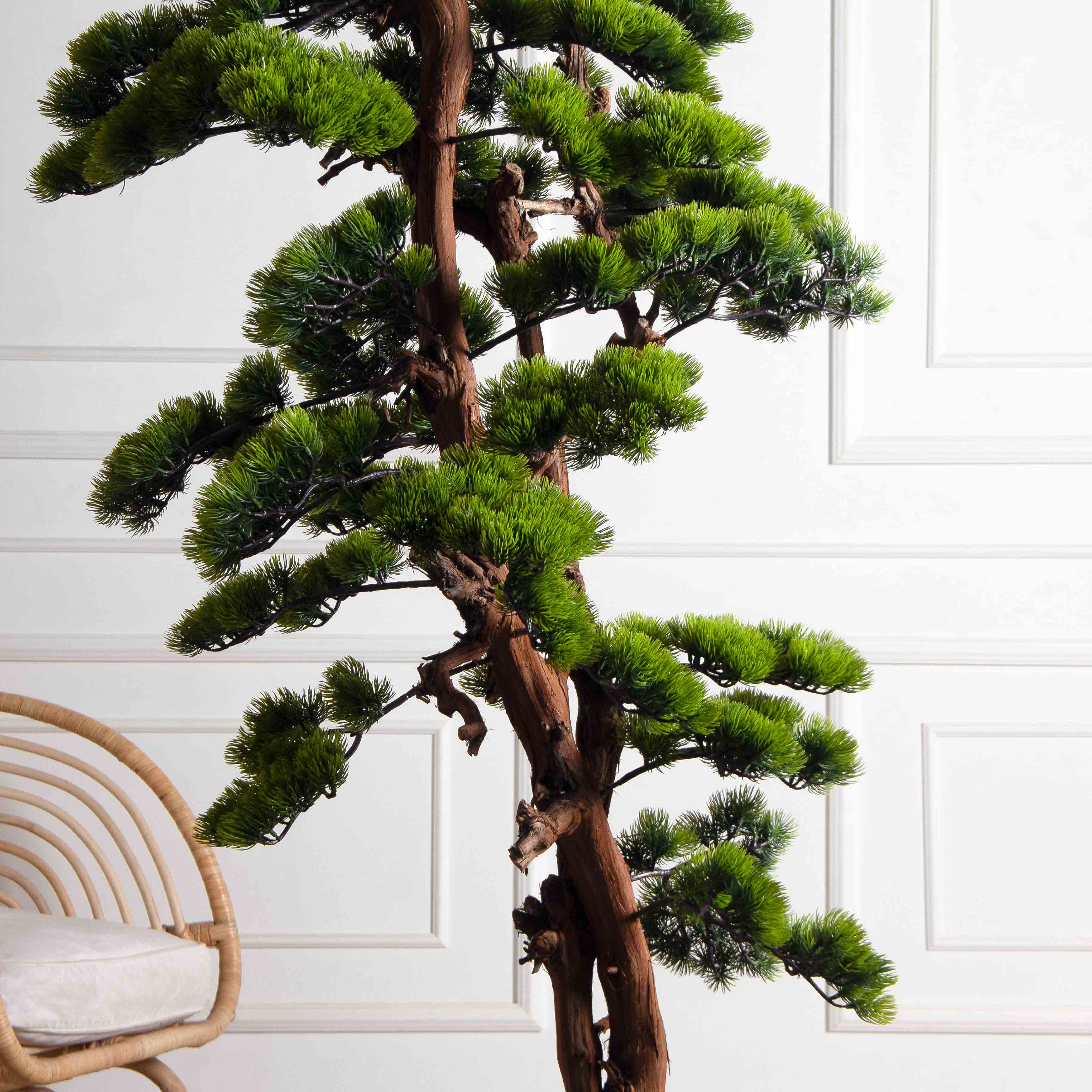 БС180/ОС/30-1(з)(F) Композиция искусственная с сосной h180см, h115см на основании 390х46см_5