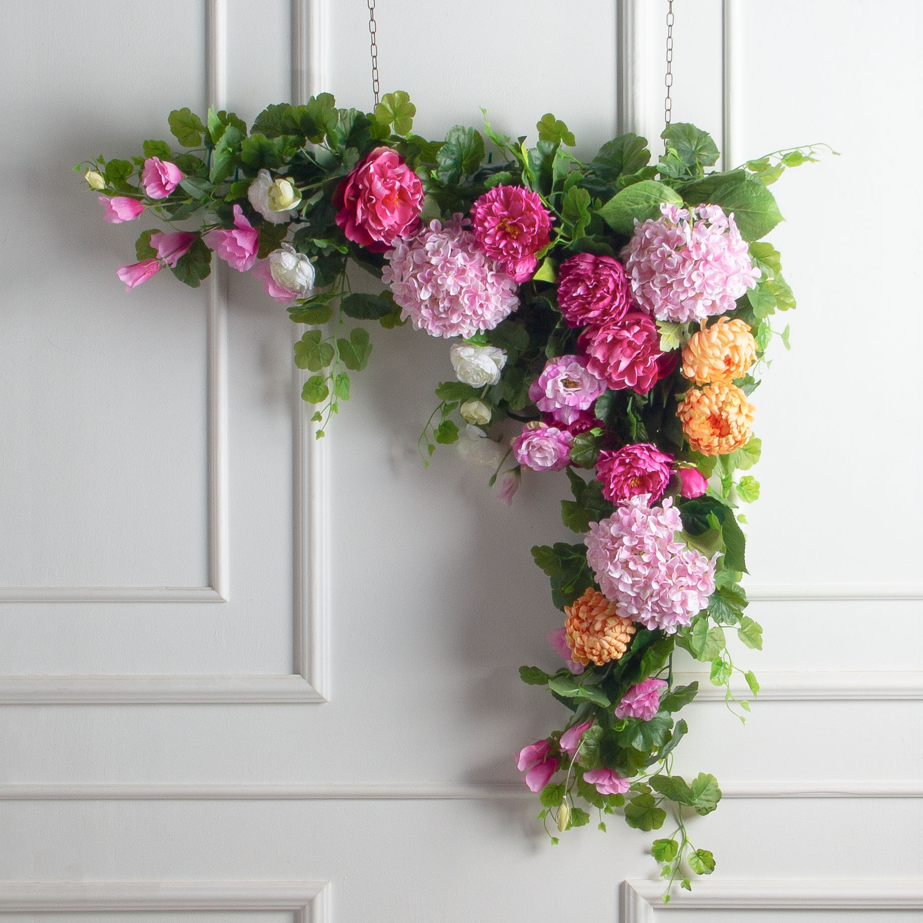 Л162/2(з)(F) Лиана искусственная цветочная L160см, ширина 20см_2