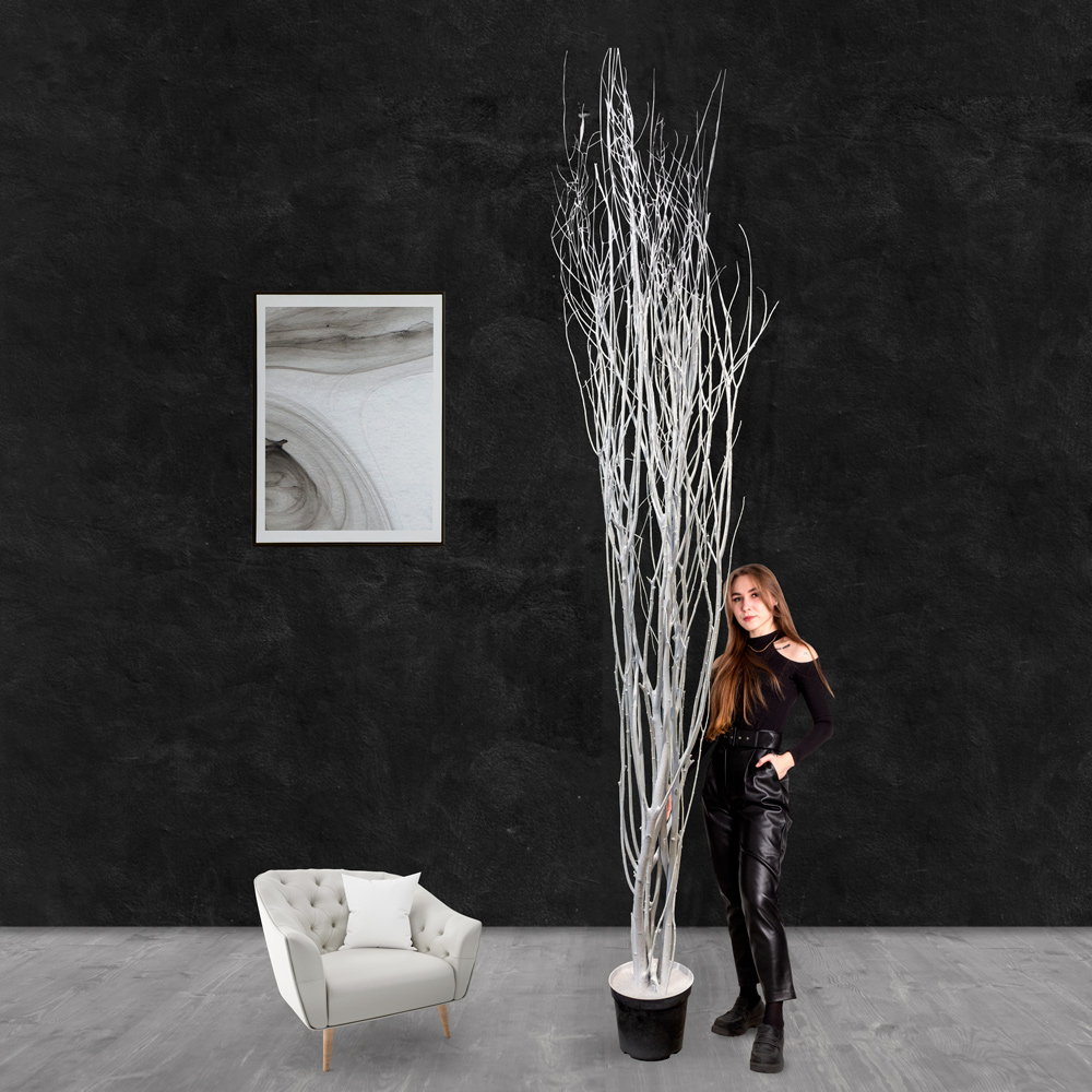 325/РН(з) Дерево искусственное зимнее h325см, d100см, белое_2