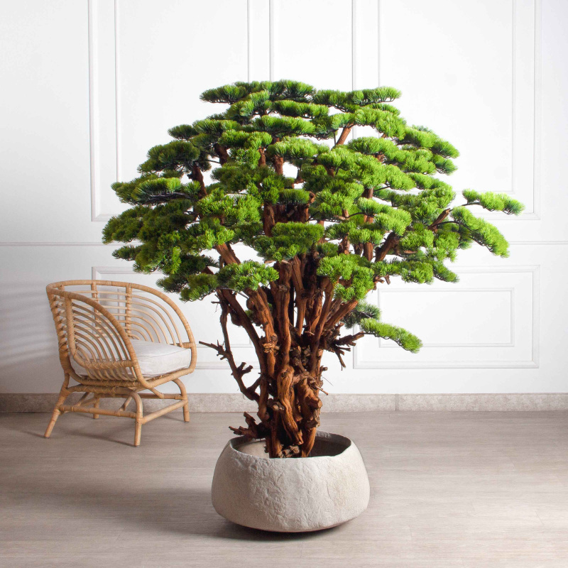 БС150/ОС/3000(з)(F) Бонсай искусственный Сосна h150см d150см_1