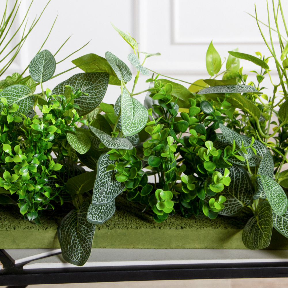 ВМ121(з)(F) Композиция искусственная Микс на вставке 94,5х15х3см_5