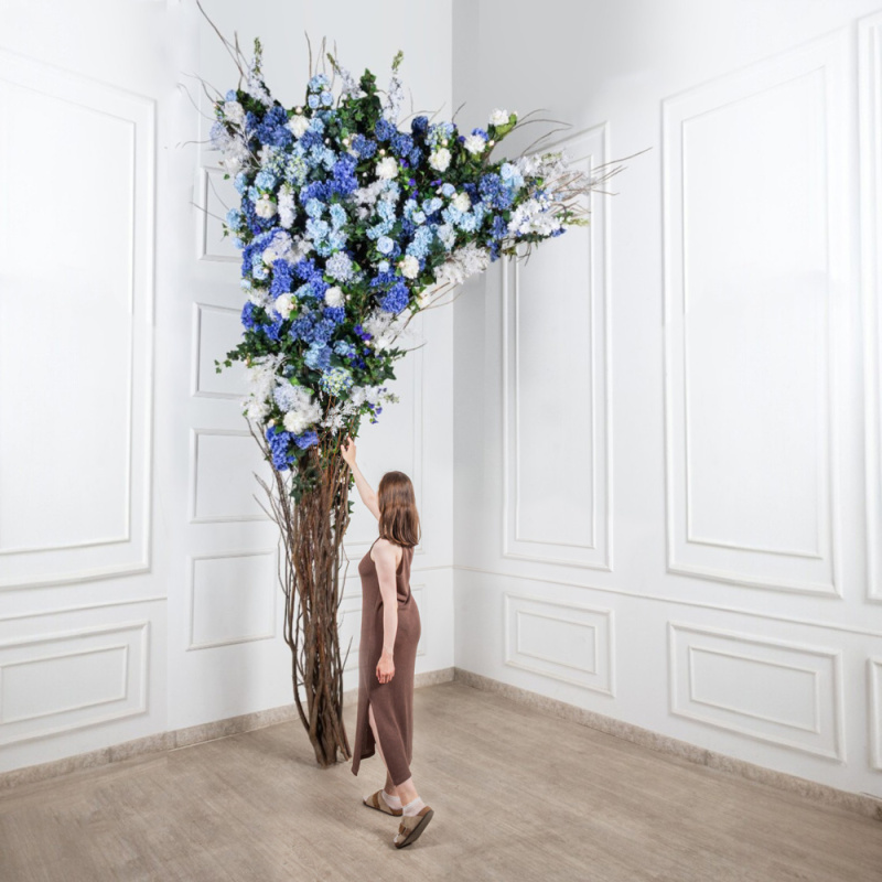 ДЛ159-2(з)(Пр)(Fix)(F) Декор входной группы цветочный h390 Lсм на стволах, пристенный_1