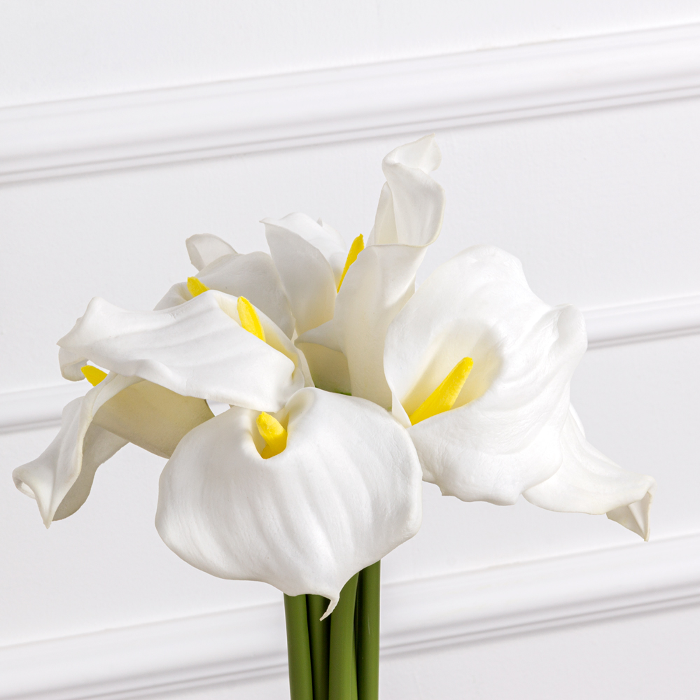 7141А/0443-6/23(АКЦИЯ) Калла искусственная h66см, белая (латекс)_4