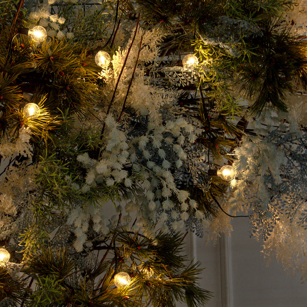 ДЛ187/СВ04(Пр)(Fix)(F)Декор вход.группы h290см н/прутьях, прист.с ретро-гирляндой,бело-синий_9