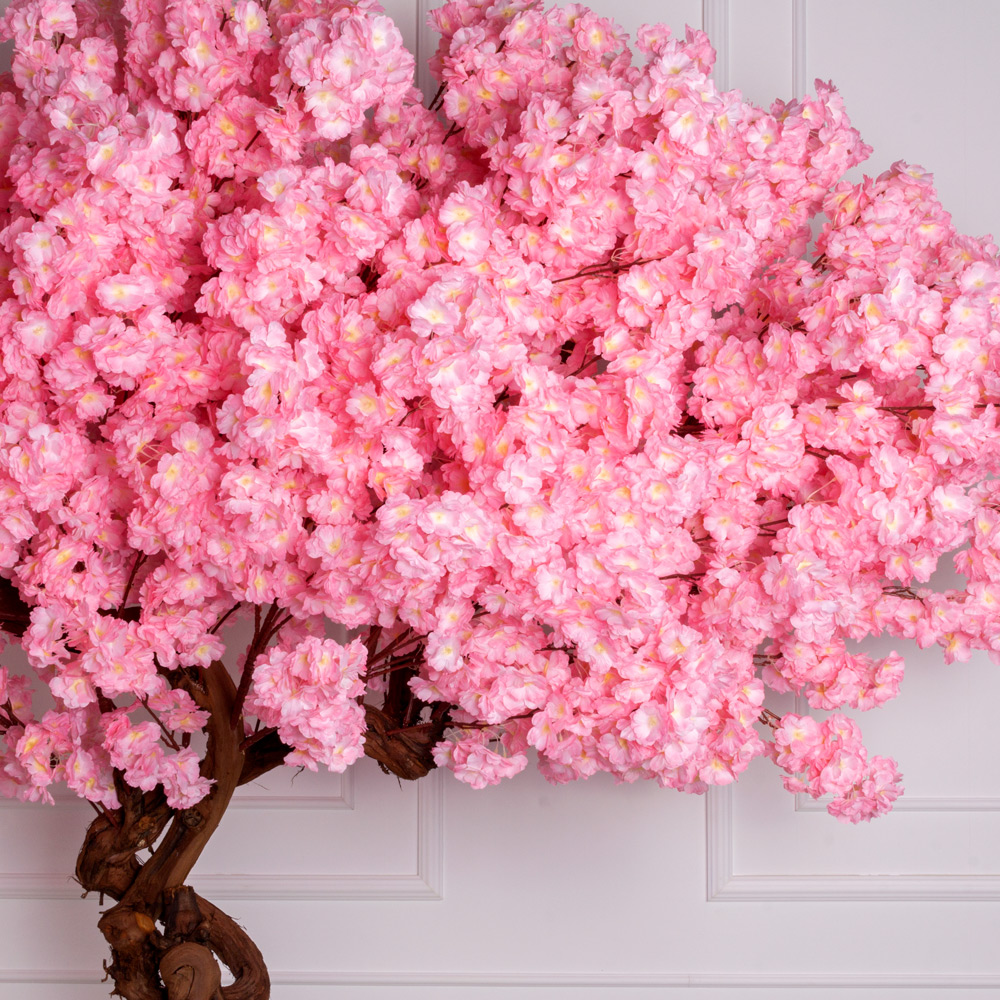 230/ОС/225-1(з)(F) Сакура Элит искусственная пристенная h230см, розовая_4