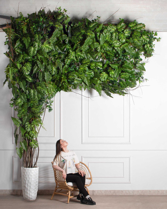 ДЛ167(з)(F) Декор входной группы тропический h360см (шир 200см)_1