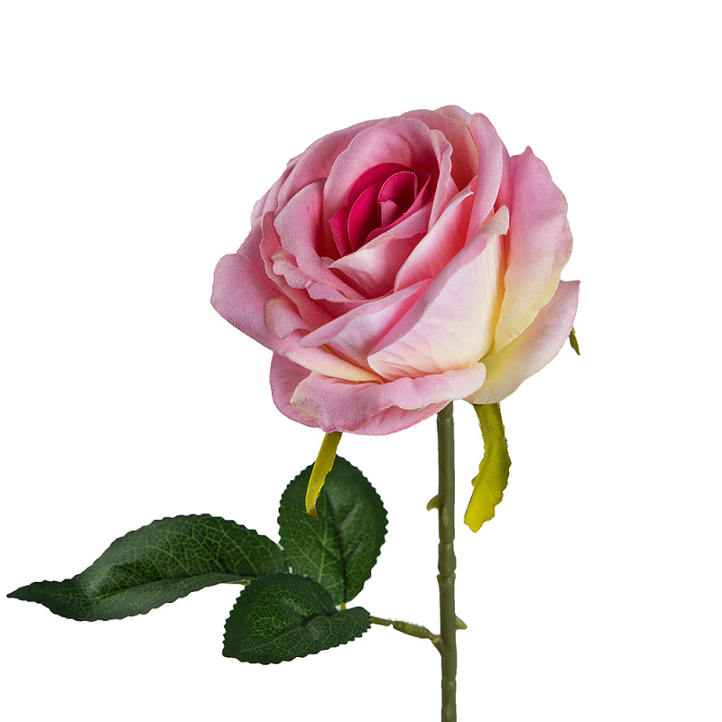 7141/0044-2Р Роза искусственная  бархатная h 67 см (микс)