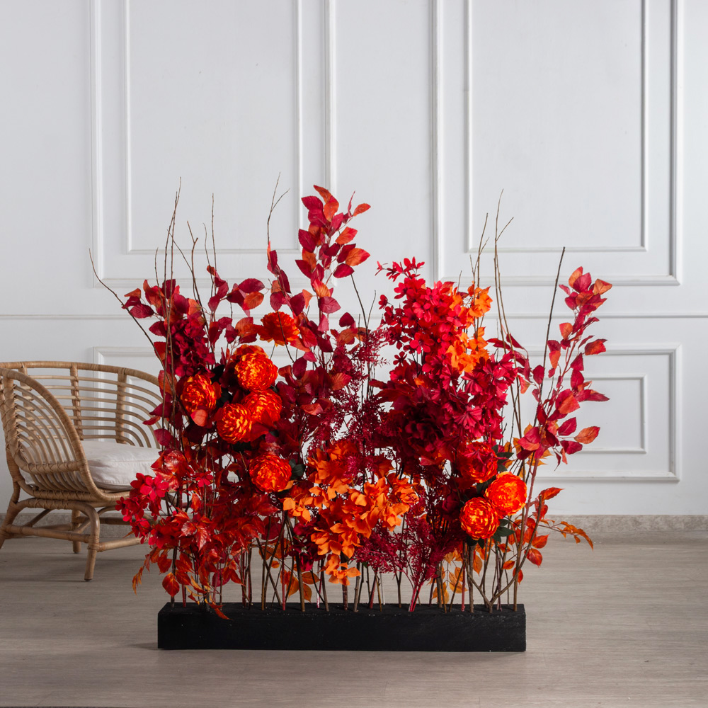 К544(Пр)(F) Композиция искусственная на основании,красно-оранжевая_3