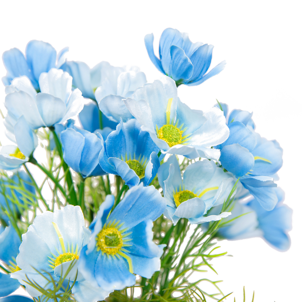 КС/О56-4 Космея (синяя) в декор. кашпо h-27см_3