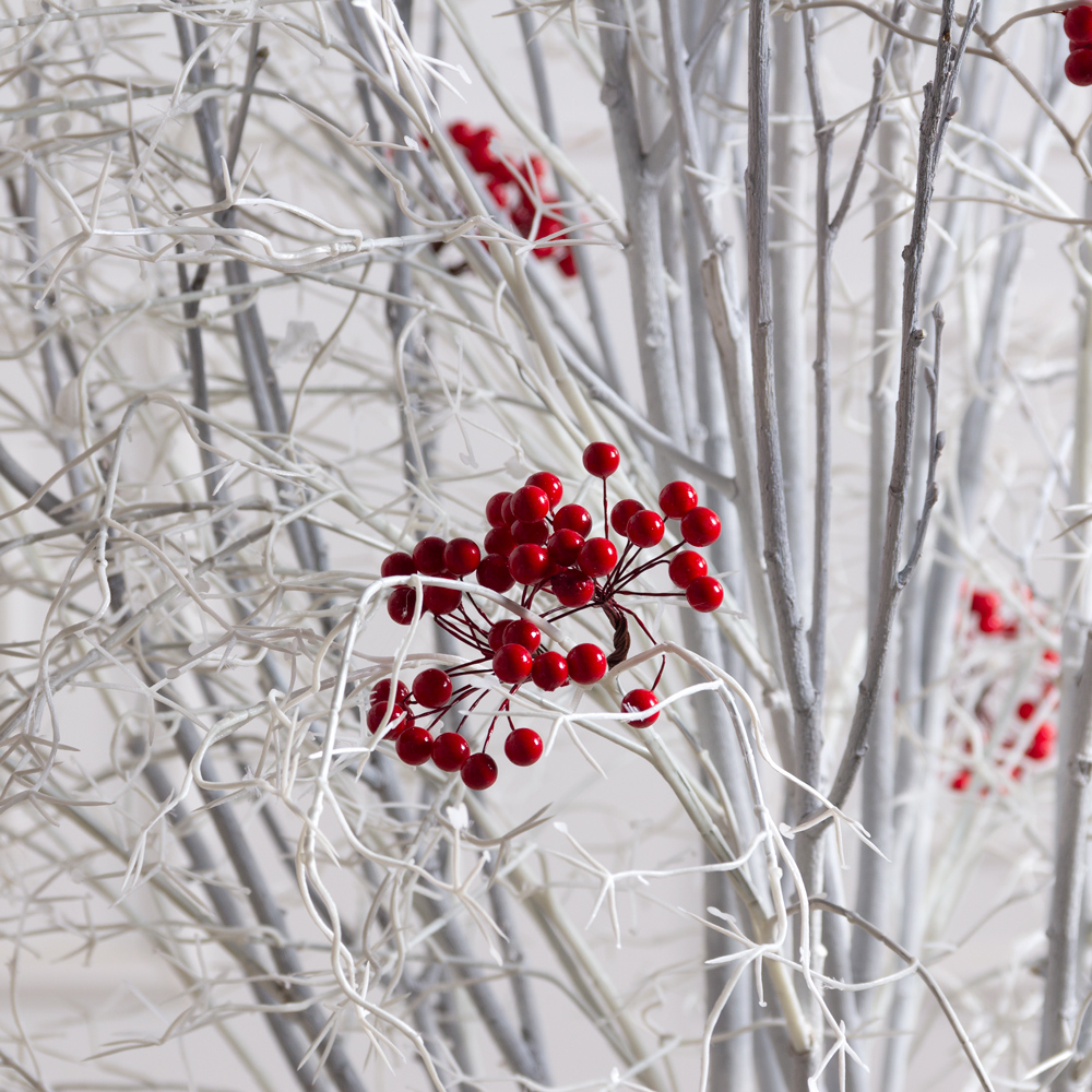 200/Р/1766(F) Рябина искусственная заснеженная h180см_2