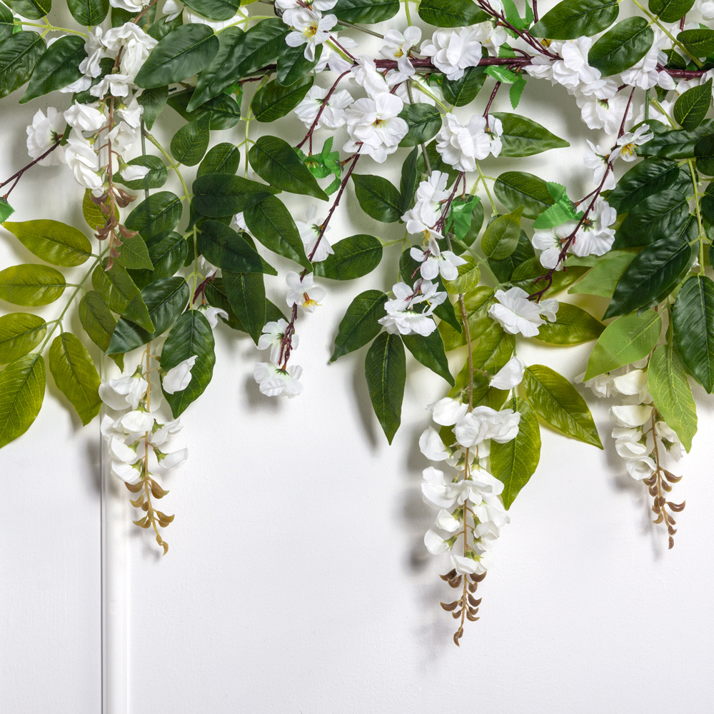 Л73(F) Лиана искусственная с Сакурой и Глицинией L100см_1