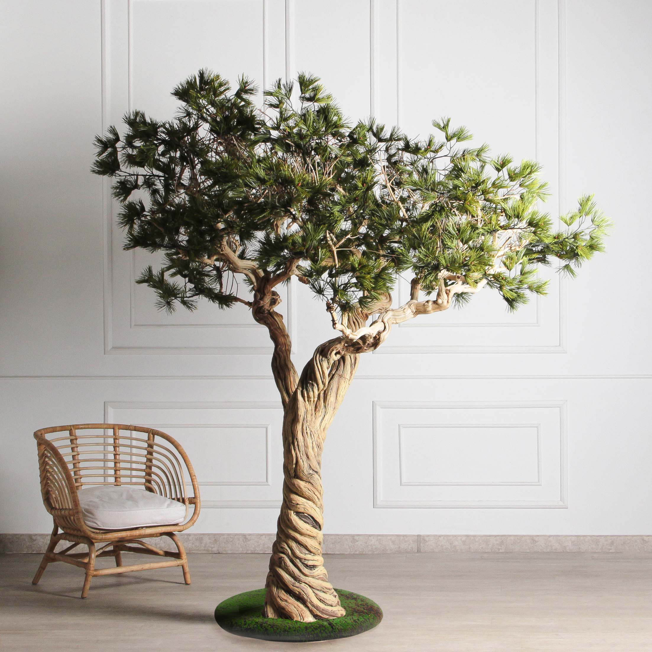 230ГБст/Разб/АСС/ДЗх3/540(F) Сосна искусственная разборная h230см, на витом стволе_3