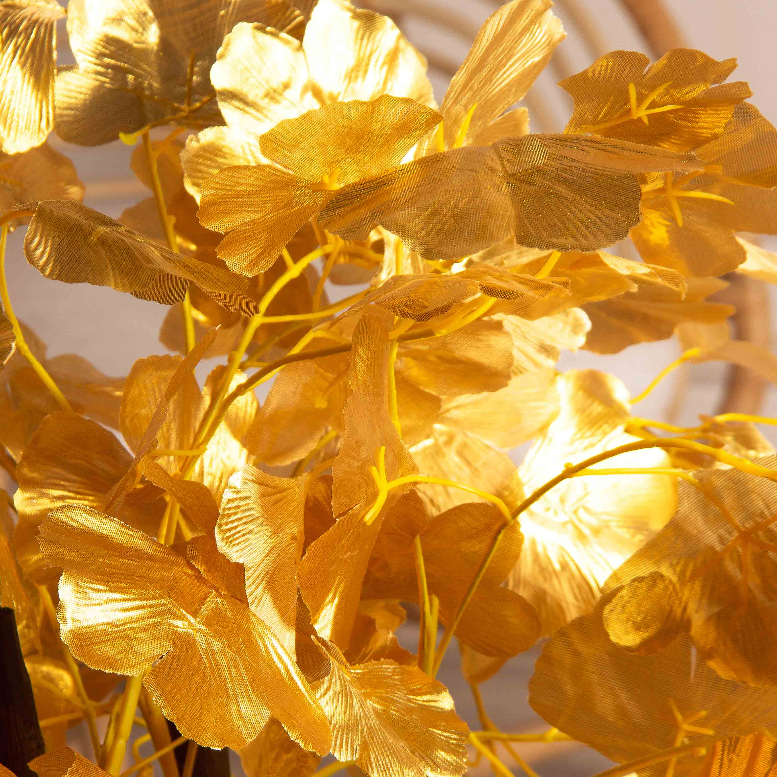 090/РН/176(з)(F) Дерево искусственное Гинкго h90см золотое_6