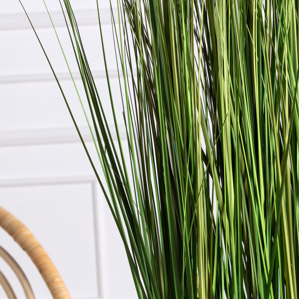 ТД007-1 Трава Осока искусственная h60см в кокосовом боксе 25х8х8см_2