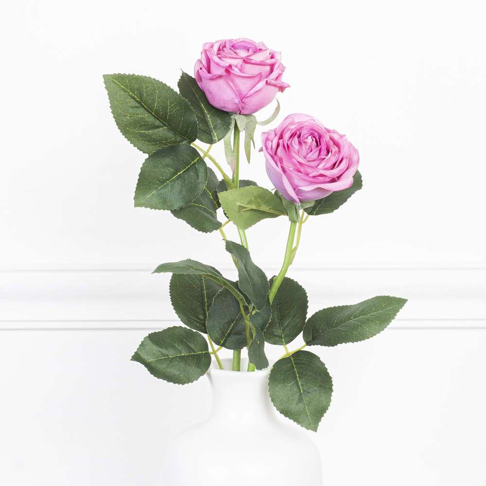 7141/9249-4/8Р Роза искусственная(латекс) 2 головы, d6см, h39см, сиренев._1