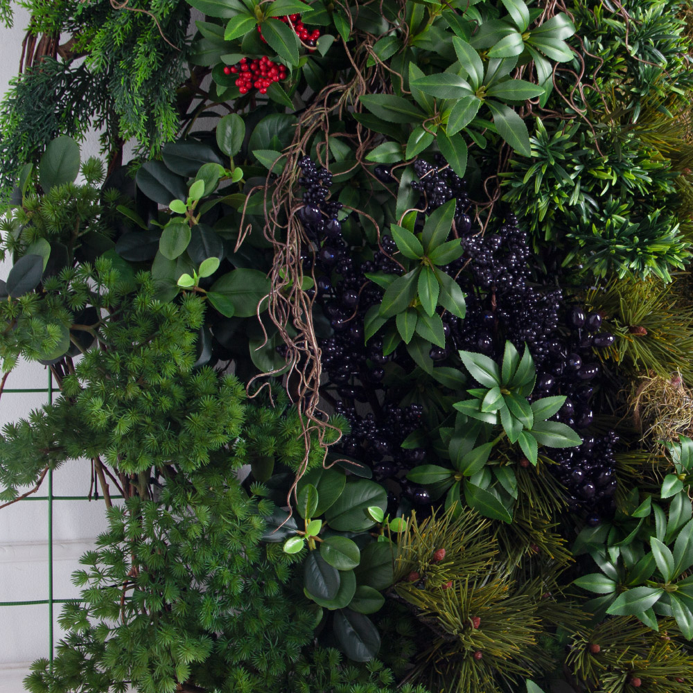 ФП26(Пр)(Fix)(F) Фитопанно искусственное хвойное на сетке d200см_5