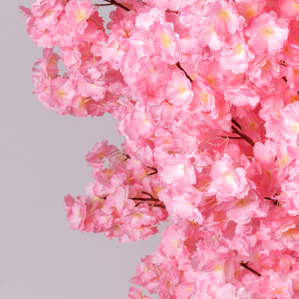 230/ОС/225-1(з)(F) Сакура Элит искусственная пристенная h230см, розовая_5