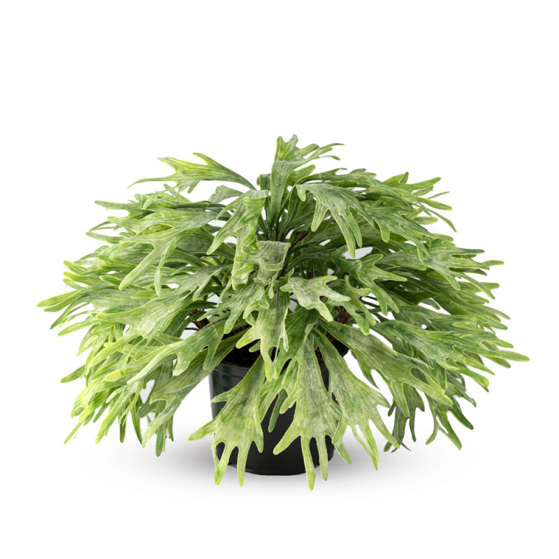 ЦС99 Оленьи рога h23см(плотный силикон) в кашпо d19