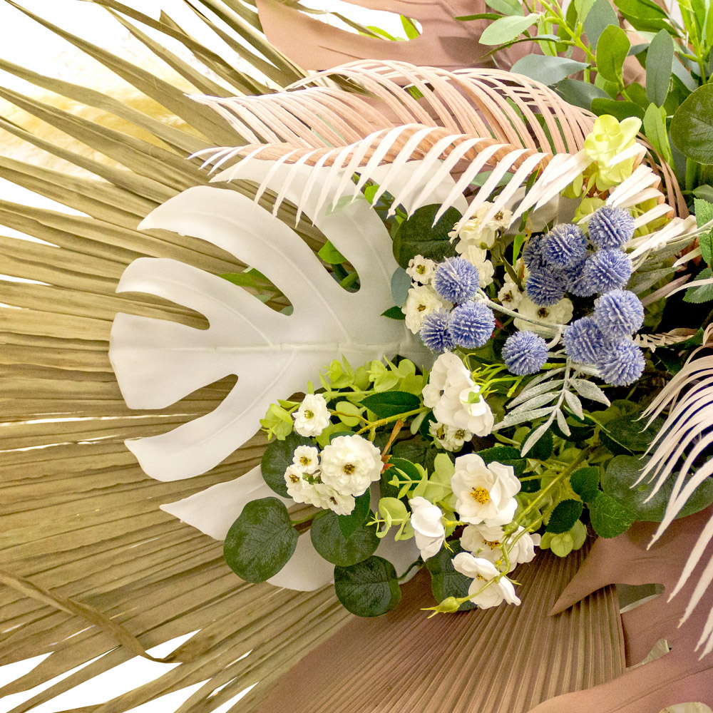 КЗ/47(з) Композиция искусственная с сухоцветами 160х100х70см_2