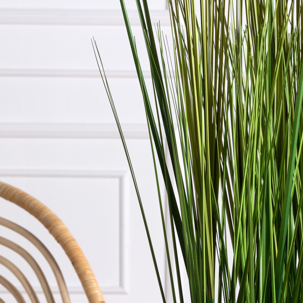 ТД007 Трава Осока искусственная в кокосовом боксе 25х8х8см (эконом)_2