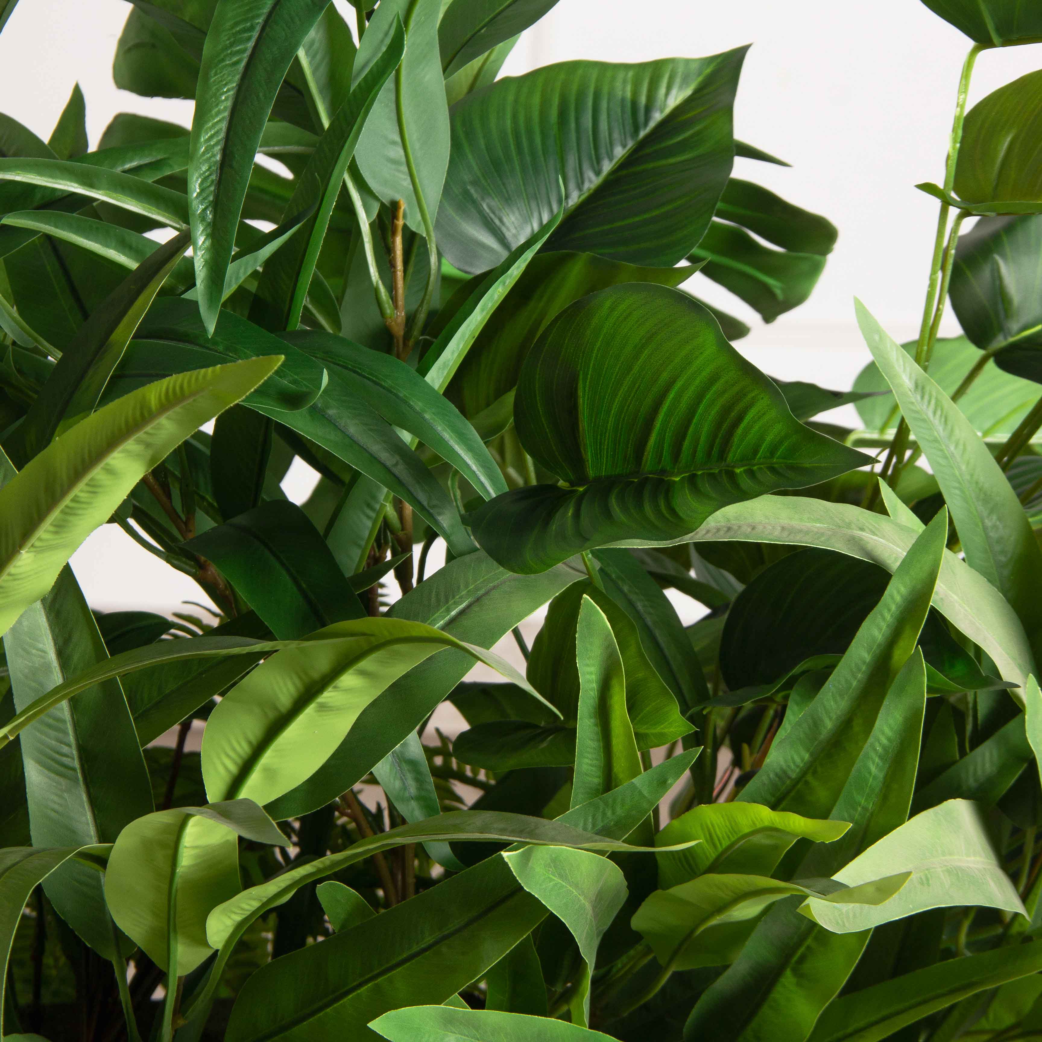 ВМ35-1(з)(Пр)(F) Композиция искусственная Зеленый Микс на вставке 50х22х3см_3