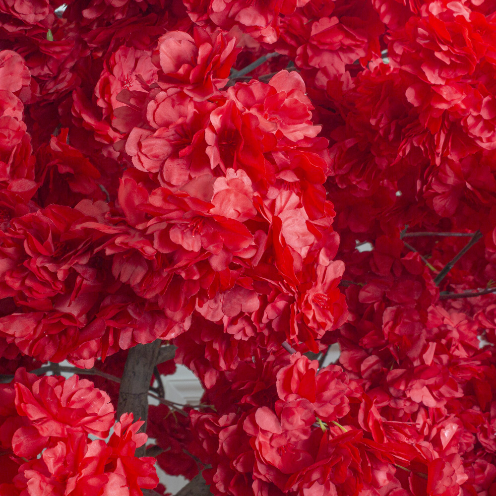 300разб/478 Сакура искусственная разборная h300см, красная_8