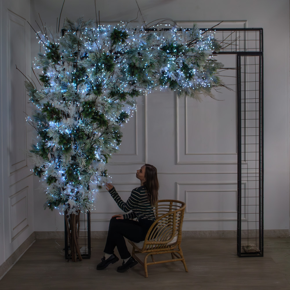 ДЛ181/СВ03х(Пр)(Fix)(F)Декор вход.группы h300см н/прутьях, прист.с гирляндой 