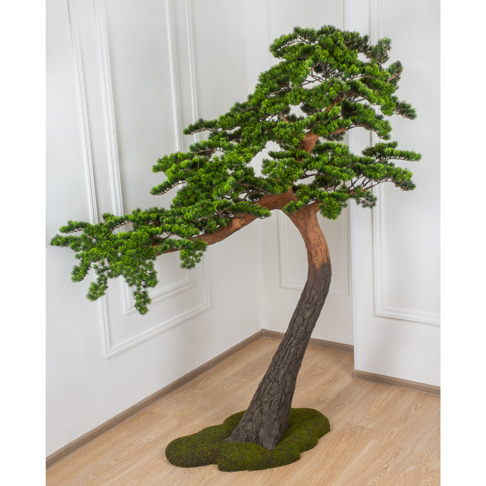 180/ДС/30-1 Бонсай искусственный Сосна интерьерный h180см, d200см на декоративном стволе _3